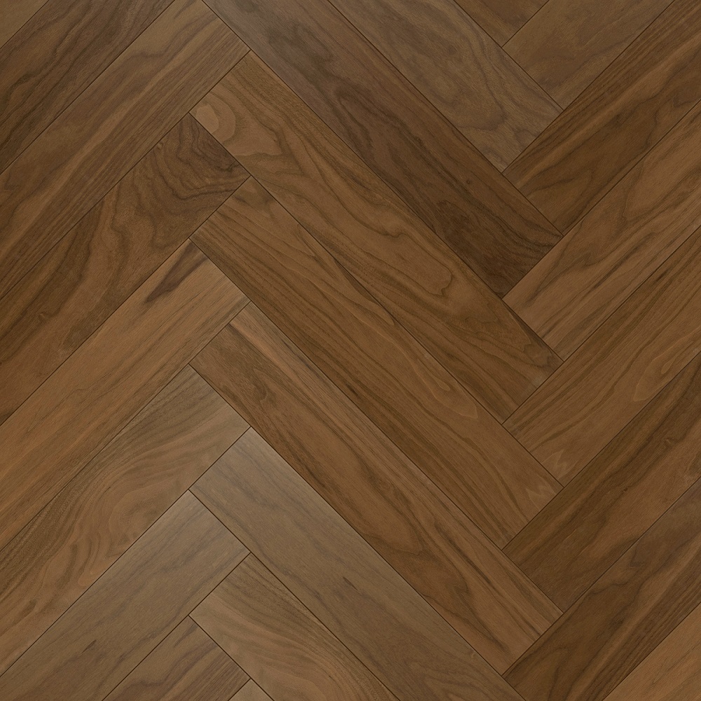 Кварцевый паркет Quartz Parquet Английская Ёлка Орех Американский 33-400-29 5/0,6 мм